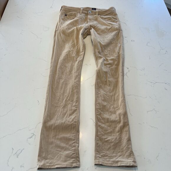 Adriano Goldschmidt The Matchbox Slim Skinny Jeans Size 31 Tan Stretch Twill - Picture 2 of 16